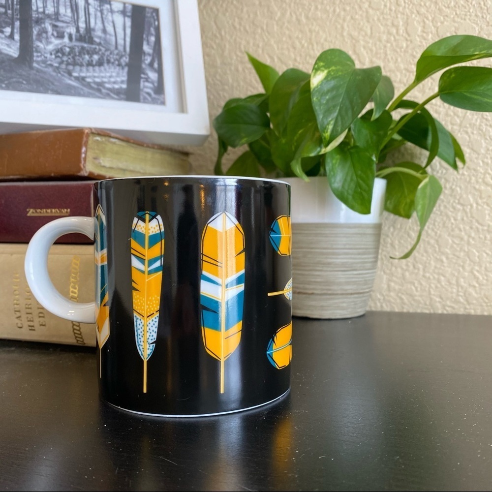 Feather coffee mug